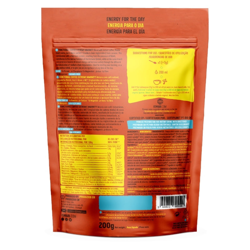 Iswari - Super café immunité extrême arabica & reishi BIO 125g