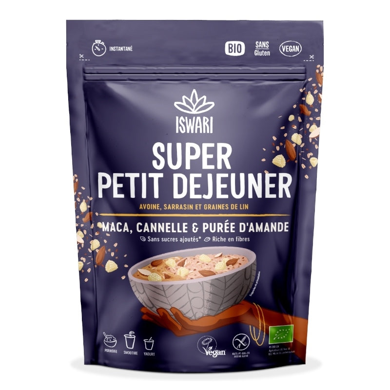 Iswari - Super petit déjeuner maca cannelle & amande BIO 360g