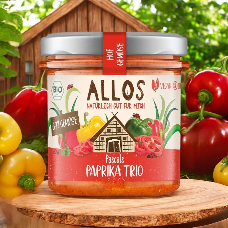 Allos - Tartinade au trio de poivrons BIO 135g