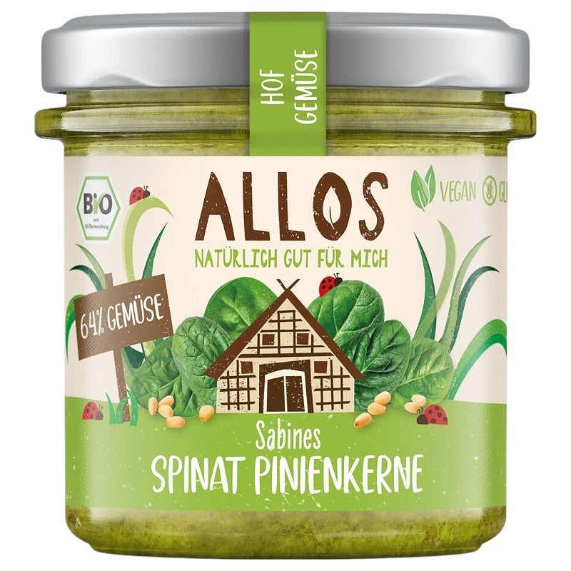 Allos - Tartinade épinards & pignons de pin BIO 135g