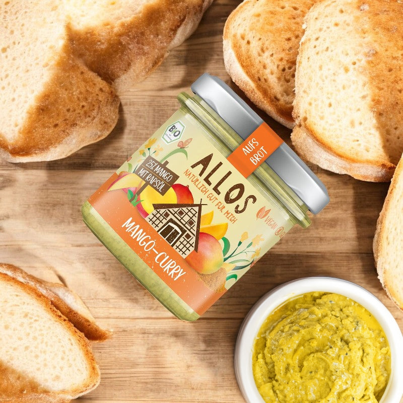 Allos - Tartinade mangue & curry BIO 140g