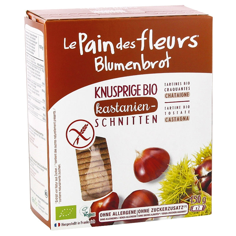 Le Pain des Fleurs - Tartines craquantes à la châtaigne BIO 150g