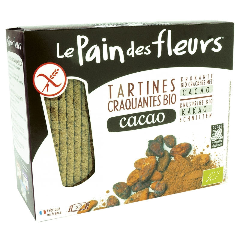 Le Pain des Fleurs - Tartines craquantes au cacao BIO 160g