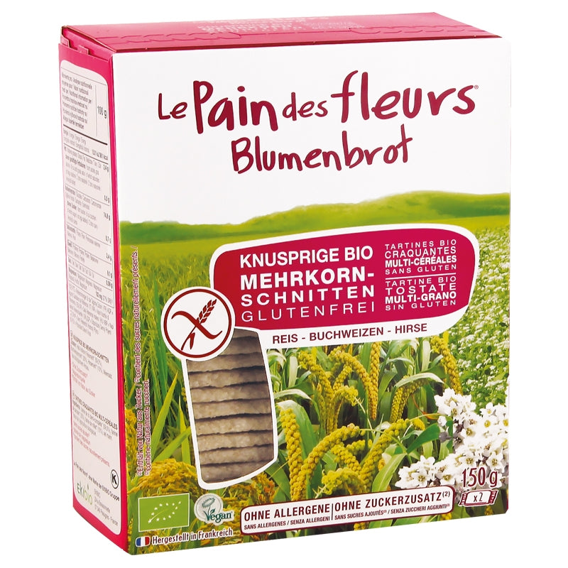Le Pain des Fleurs - Tartines craquantes multicéréales BIO 150g