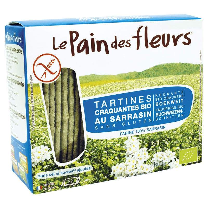 Le Pain des Fleurs - Tartines craquantes sarrasin sans sel & sucre BIO 150g