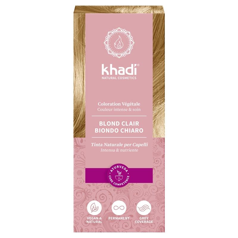 Khadi - Teinture aux plantes BIO blond clair 100g