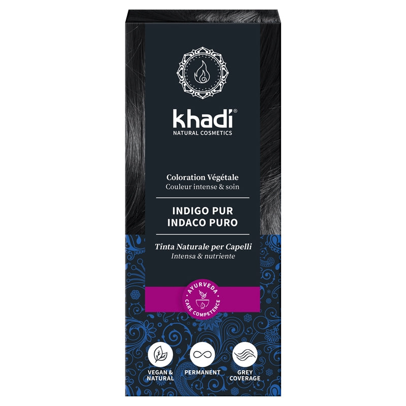 Khadi - Teinture aux plantes BIO indigo pur noir froid 100g