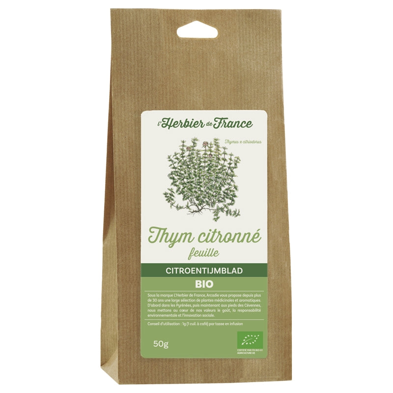 L'Herbier de France - Thym citronné BIO 50g