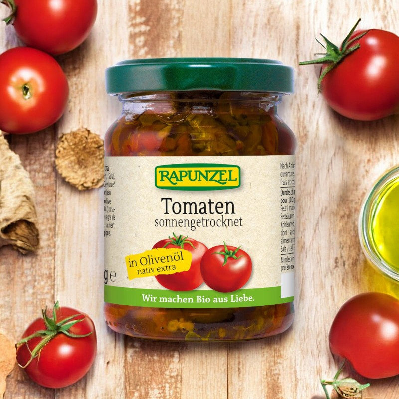 Bio-Sonnengetrocknete Tomaten in Olivenöl - 120 g - Rapunzel