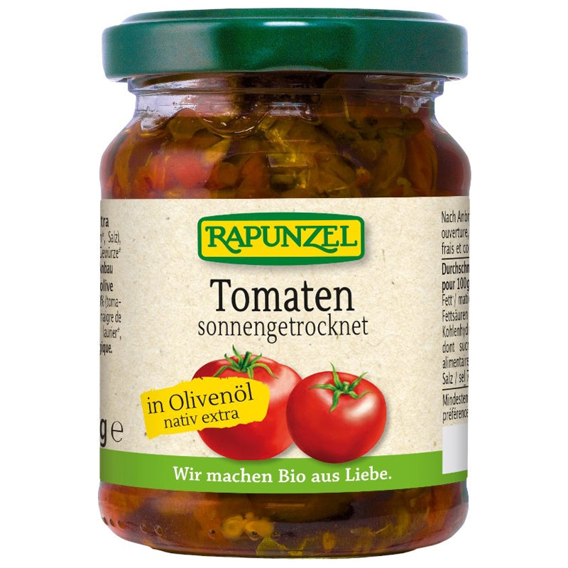 Bio-Sonnengetrocknete Tomaten in Olivenöl - 120 g - Rapunzel