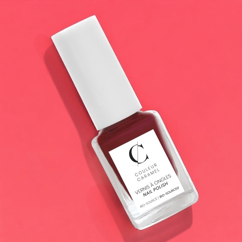 Couleur Caramel - Vernis à ongles mat Grenat N°11 11ml