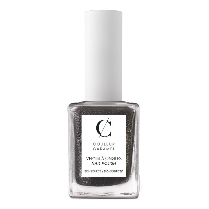 Couleur Caramel - Vernis à ongles pailleté Noir chic N°96 11ml