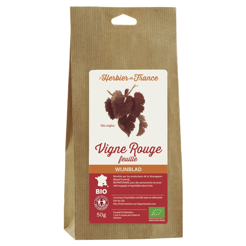 L'Herbier de France - Vigne rouge BIO 50g