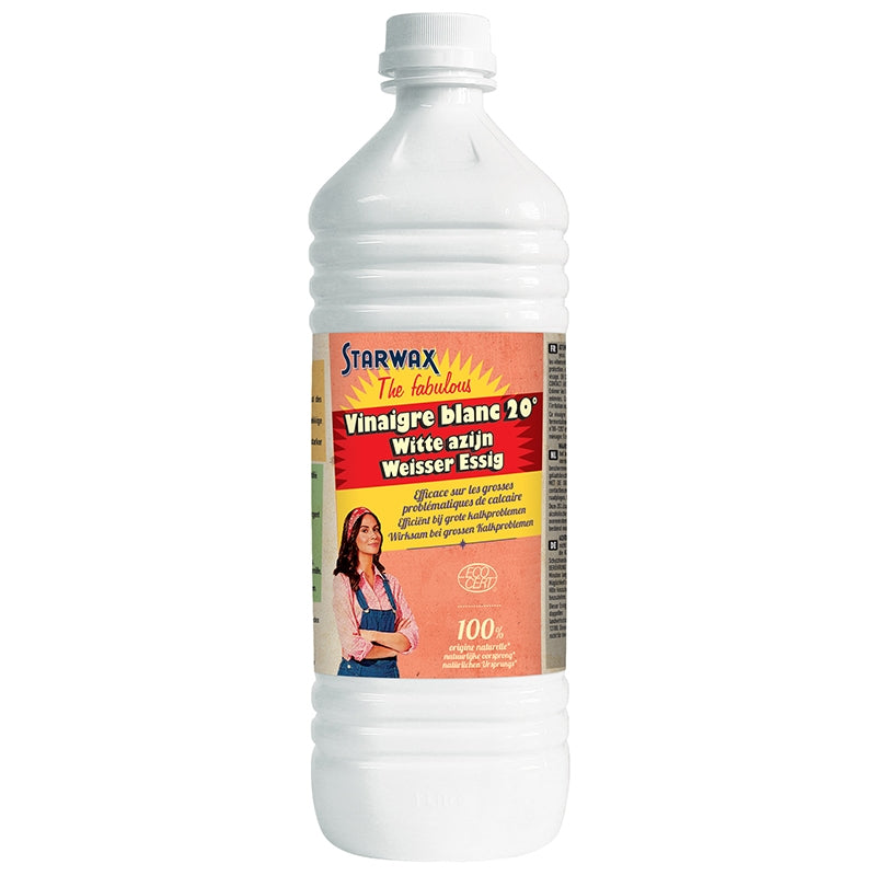 Vinaigre blanc 20° sans parfum - 1 L - Starwax The Fabulous