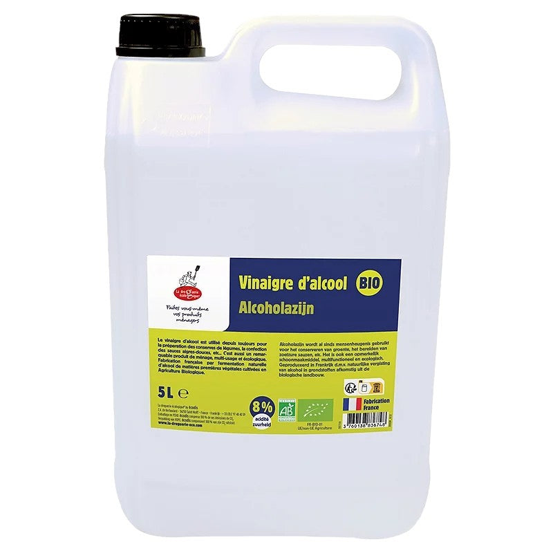 La Droguerie Écologique - Vinaigre d'alcool bio 8° 5l
