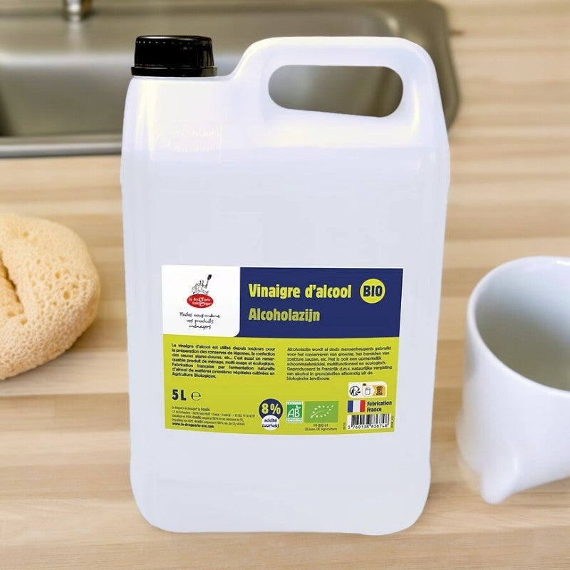 La Droguerie Écologique - Vinaigre d'alcool bio 8° 5l