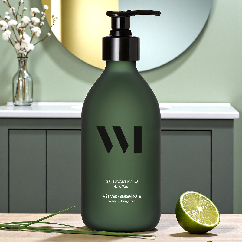 Gel lavant mains exfoliant BIO vétiver & bergamote - 290ml - What Matters
