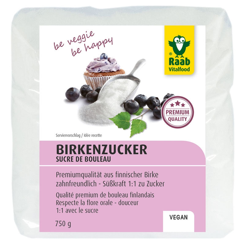 Xylitol (sucre de bouleau) en poudre 750 g - Premium | Raab Vitalfood